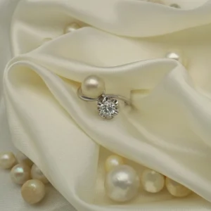 Sortija Tú y Yo Perla y Diamante