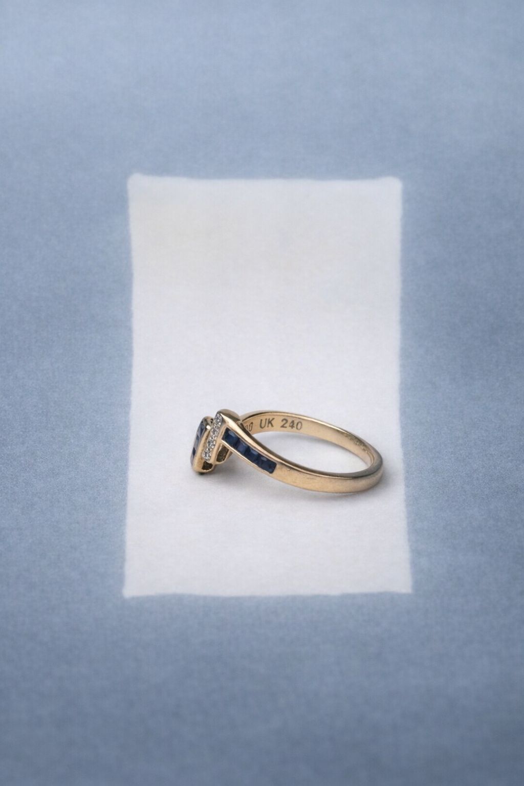 Anillo banda entrelazada en zig-zag - Imagen 2