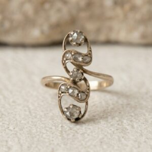 Anillo Art Nouveau Old Mine Cut