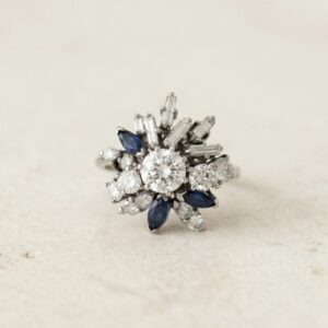 Anillo de Cóctel estilo Cluster