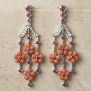 Pendientes Largos florales